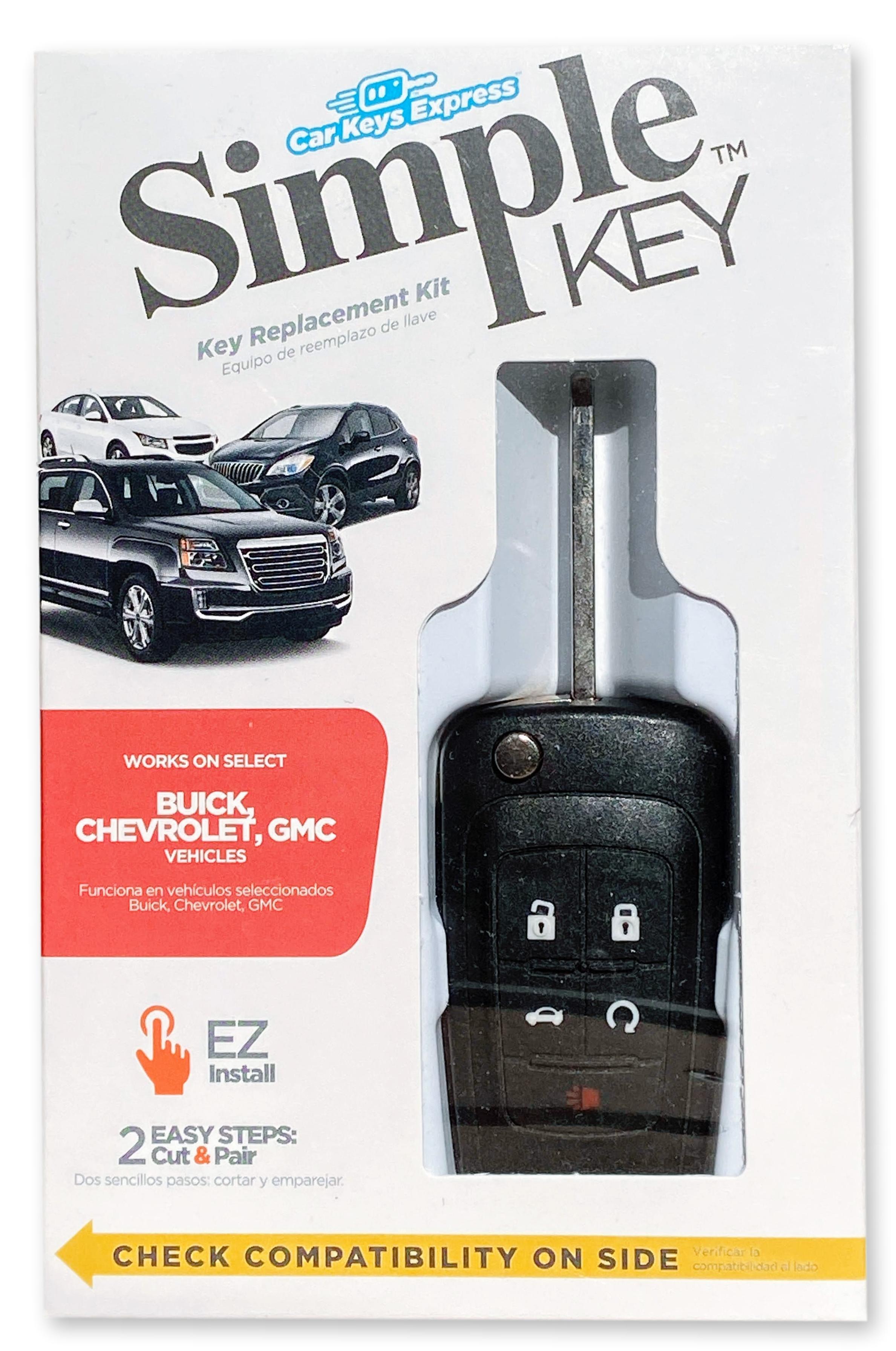 GM Simple Key 5 Button Flip Key (GMFK5TRSSK-KIT) - Tom's Key Company