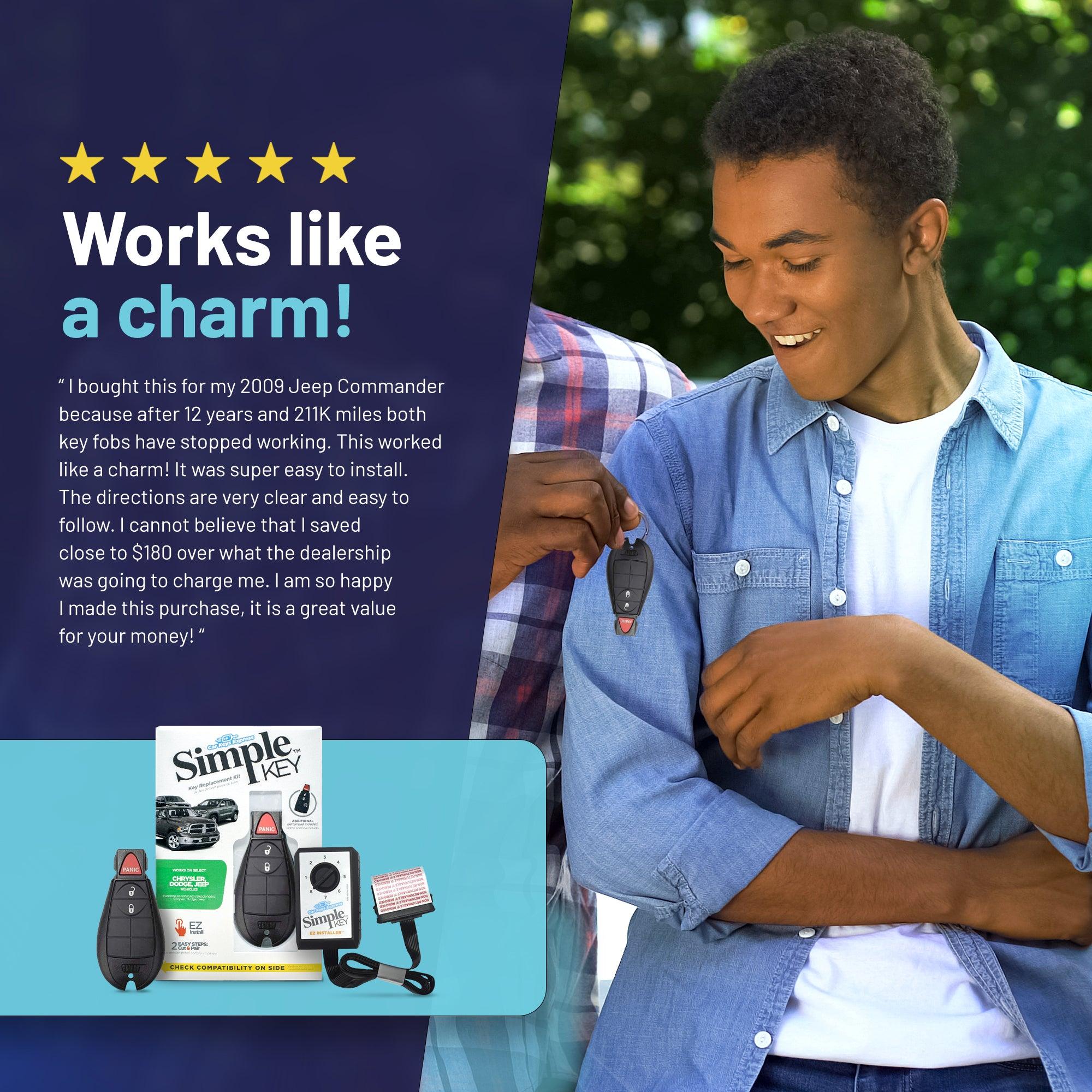 Chrysler, Dodge, Jeep and Volkswagen Simple Key Programmer for Smart Key Fob (CDFO-E3Z0SK-KIT) - Tom's Key Company