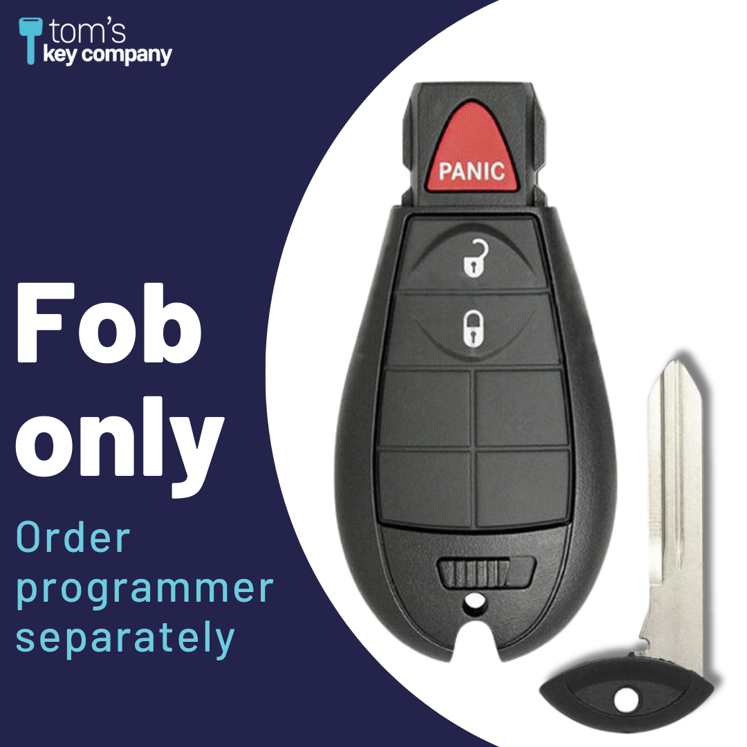 3 Button Chrysler Dodge Ram VW Smart Key Fob (IYZC01C-3B-FOB) - Tom's Key Company