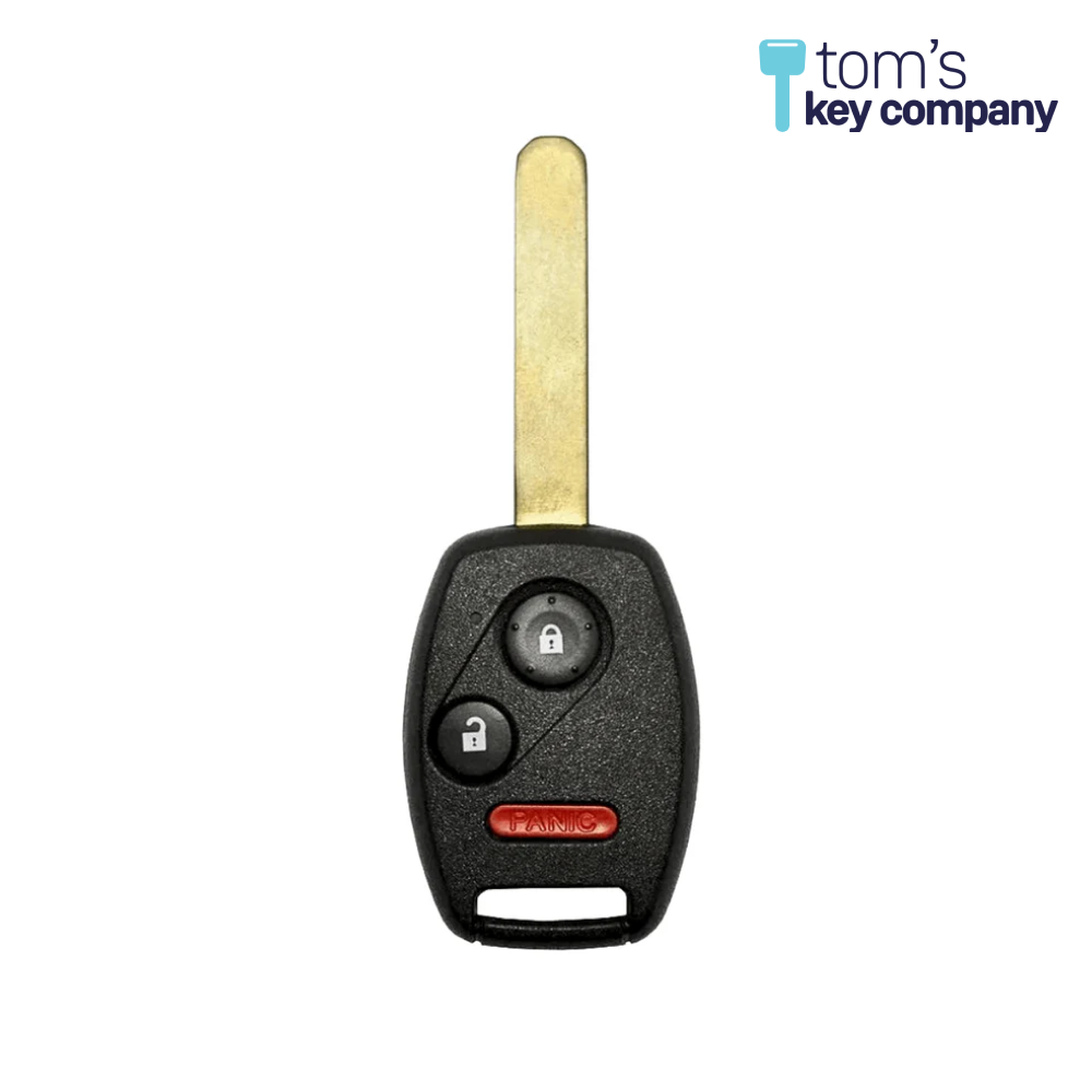 3 Button Honda Key w/ Remote Fob Repair Kit w/ Key By Photo Cutting Service (HON-REPAIR-DS-81)