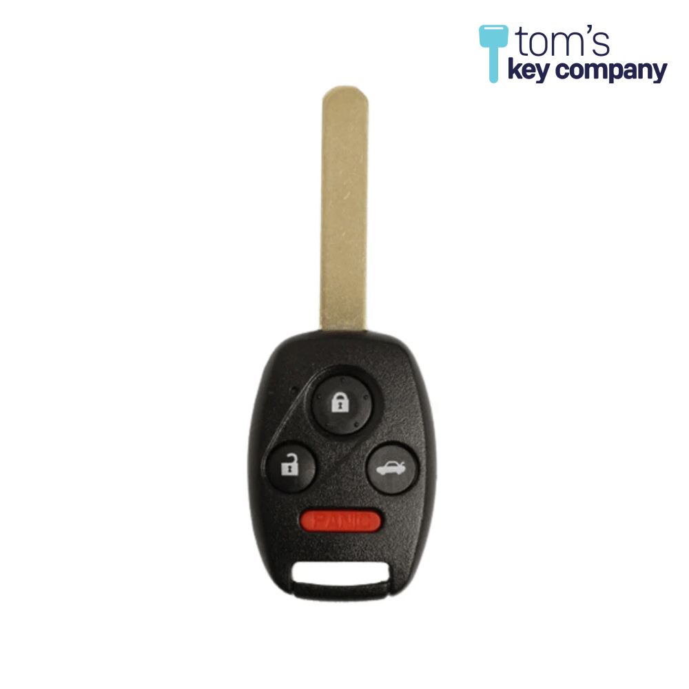 4 Button Honda and Acura Key w/ Remote Fob Repair Kit w/ Key By Photo Cutting Service (HON-REPAIR-DS-82)