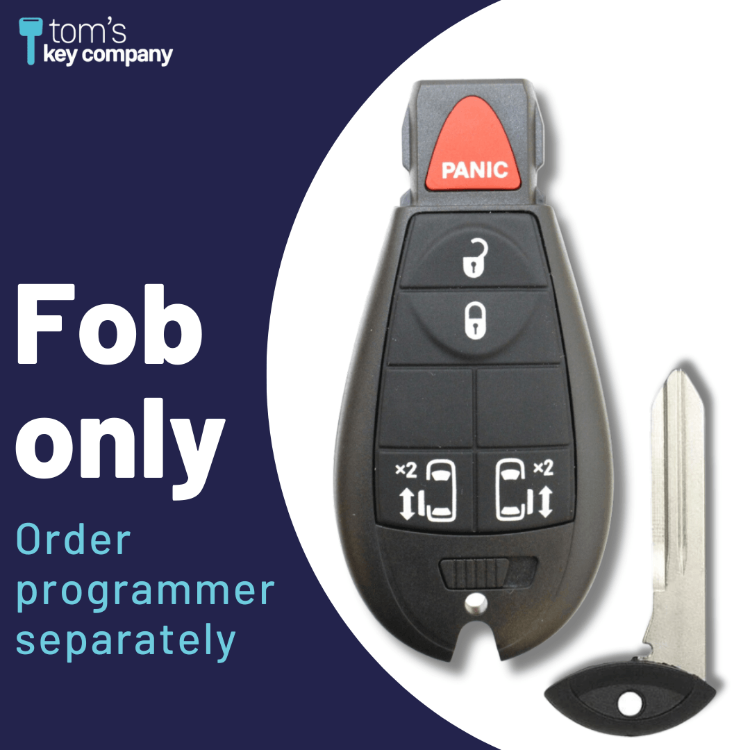5 Button Chrysler Dodge VW Smart Key Fob (IYZC01C-5B-DD-FOB) - Tom's Key Company