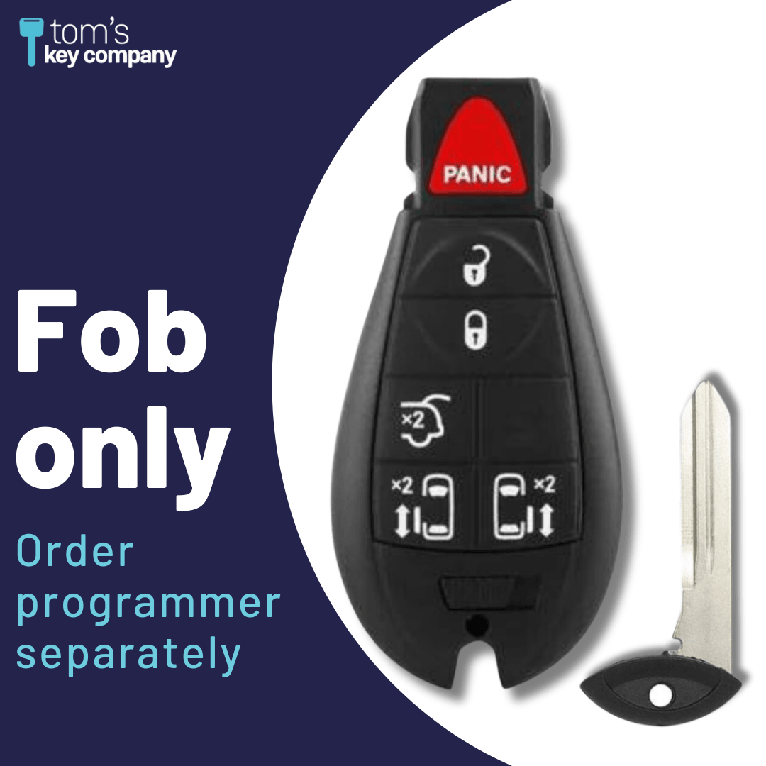 6 Button Chrysler Dodge VW Smart Key Fob (IYZC01C-6B-DDT-FOB) - Tom's Key Company