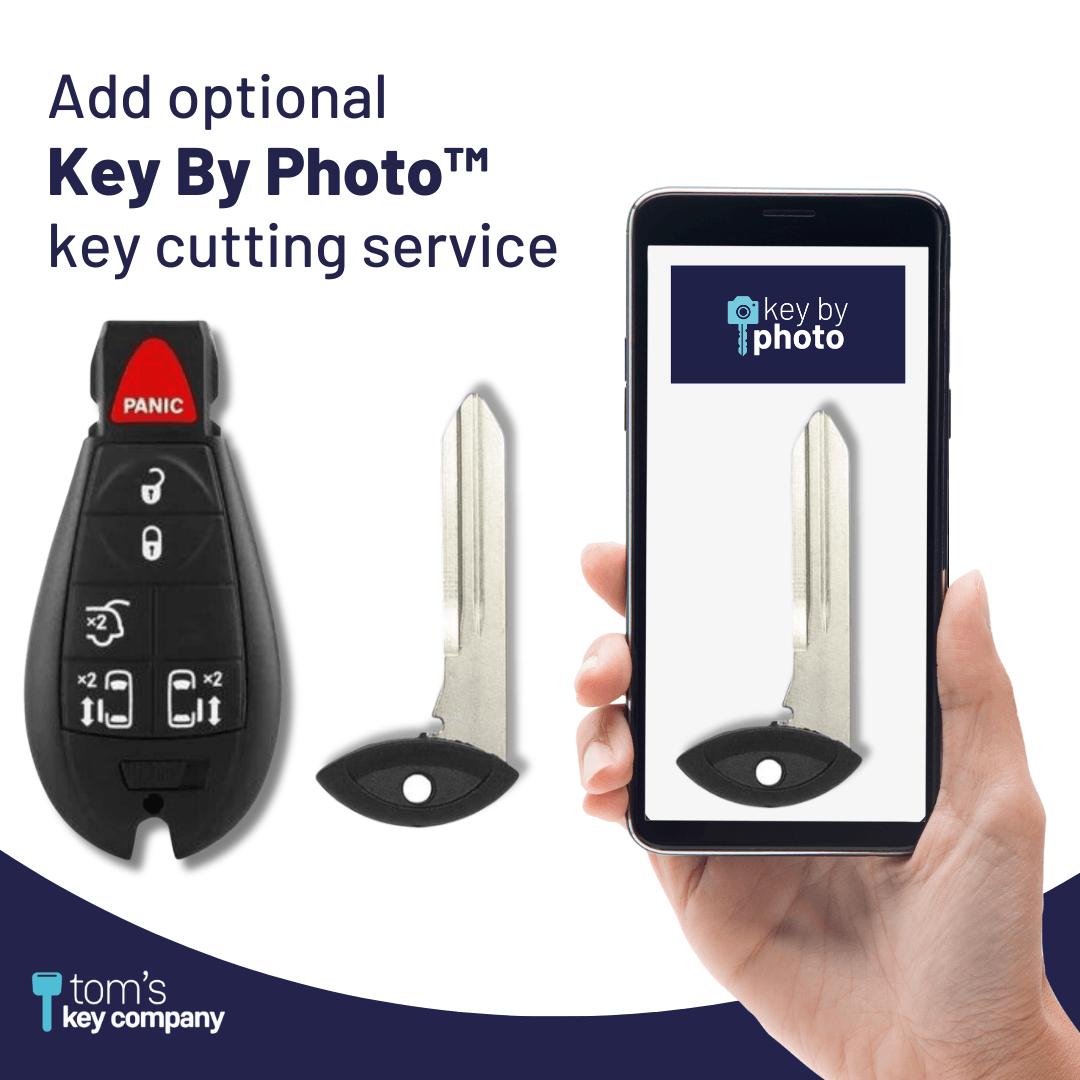 6 Button Chrysler Dodge VW Smart Key Fob (IYZC01C-6B-DDT-FOB) - Tom's Key Company