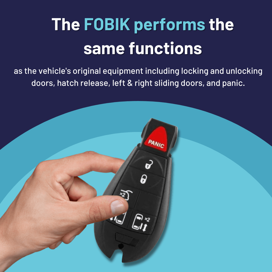 6 Button Chrysler Dodge VW Smart Key Fob (IYZC01C-6B-DDT-FOB) - Tom's Key Company