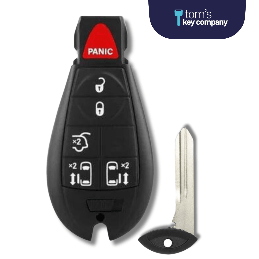 6 Button Chrysler Dodge VW Smart Key Fob (IYZC01C-6B-DDT-FOB) - Tom's Key Company