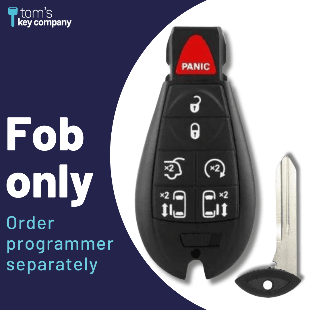 7 Button Chrysler Dodge VW Smart Key Fob (IYZC01C-7B-DDTRS-FOB) - Tom's Key Company