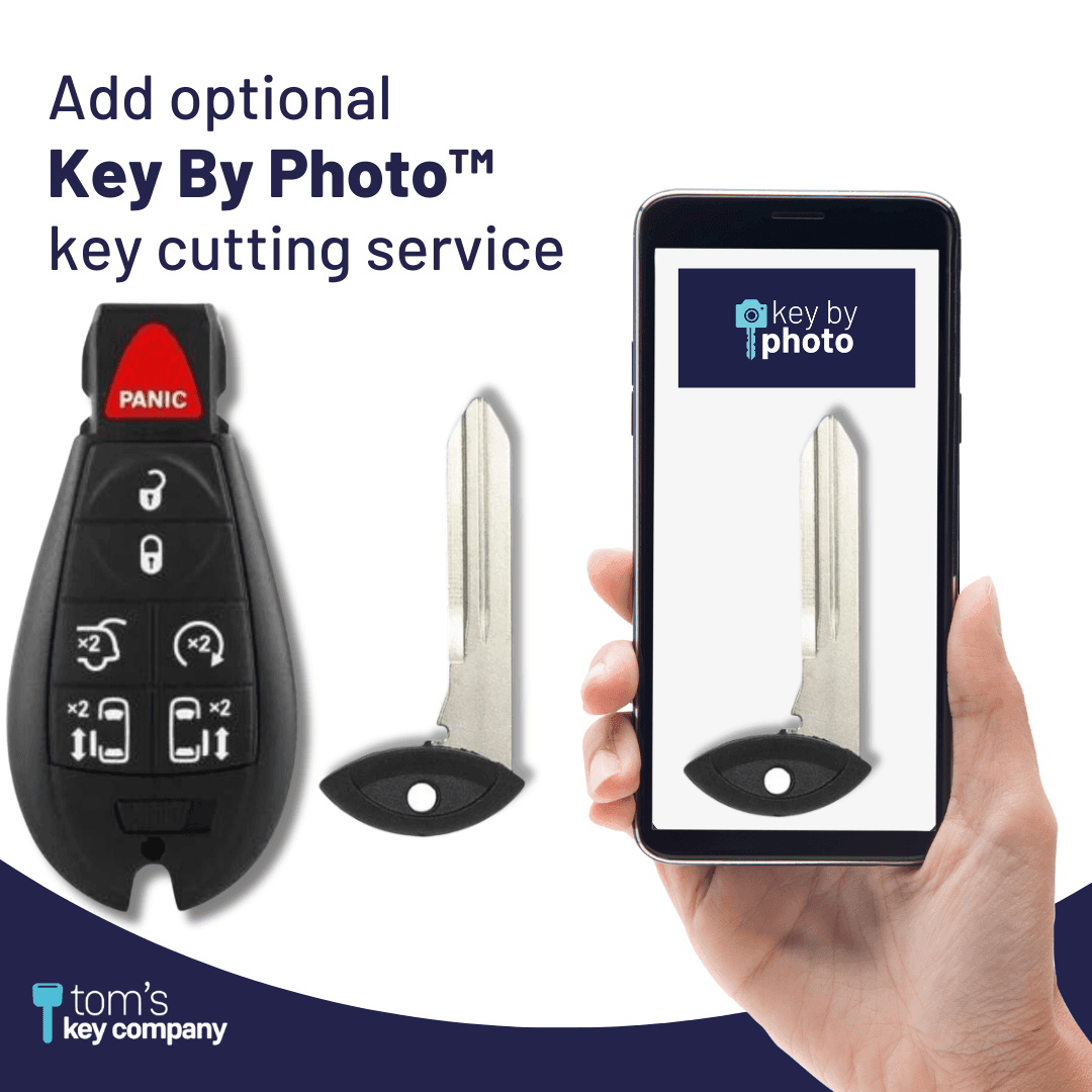 7 Button Chrysler Dodge VW Smart Key Fob (IYZC01C-7B-DDTRS-FOB) - Tom's Key Company