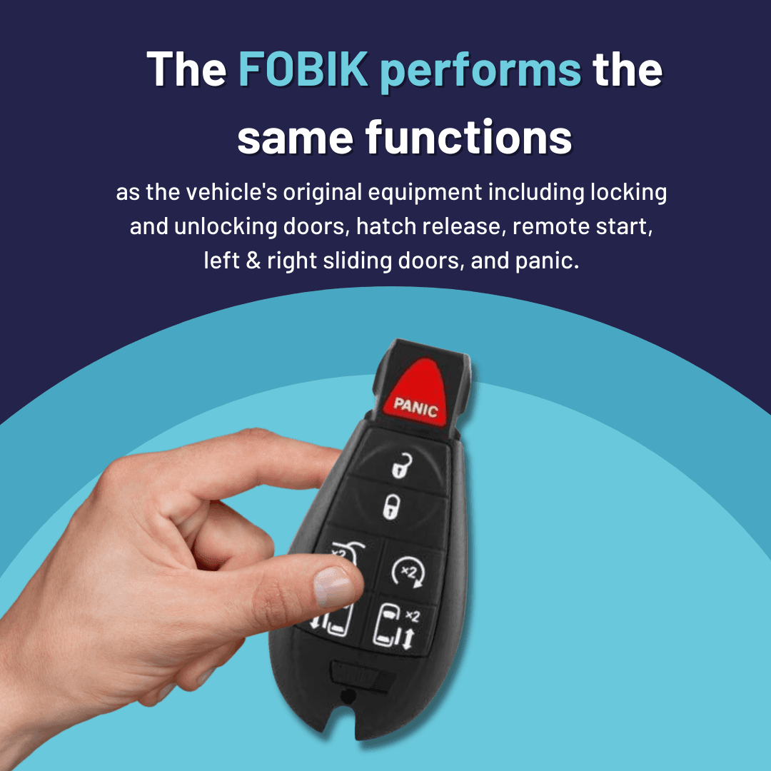 7 Button Chrysler Dodge VW Smart Key Fob (IYZC01C-7B-DDTRS-FOB) - Tom's Key Company