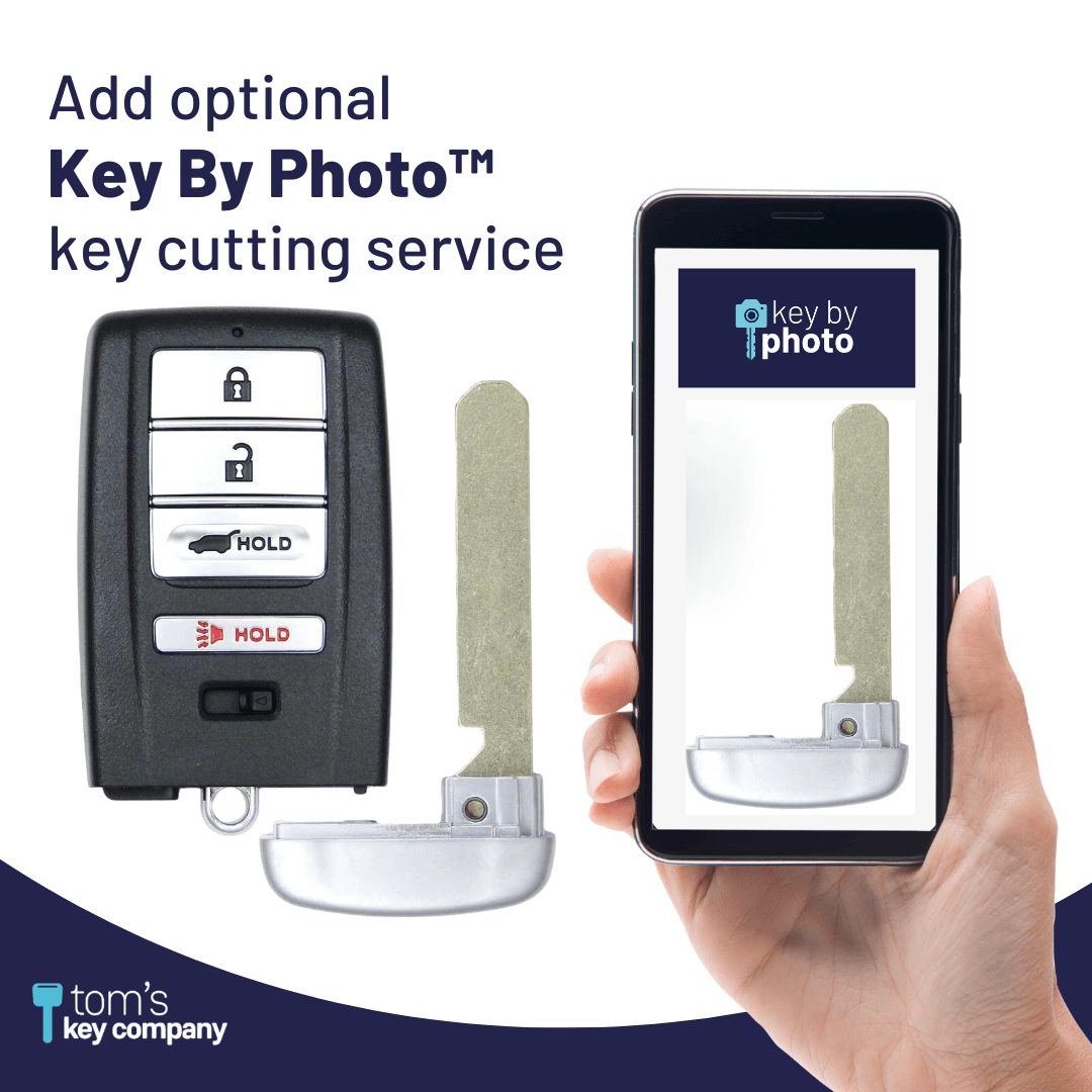 Acura MDX & RDX 4-Button Smart Key with Trunk Release (ACUSK-4B-KR5V1X) - Tom's Key Company