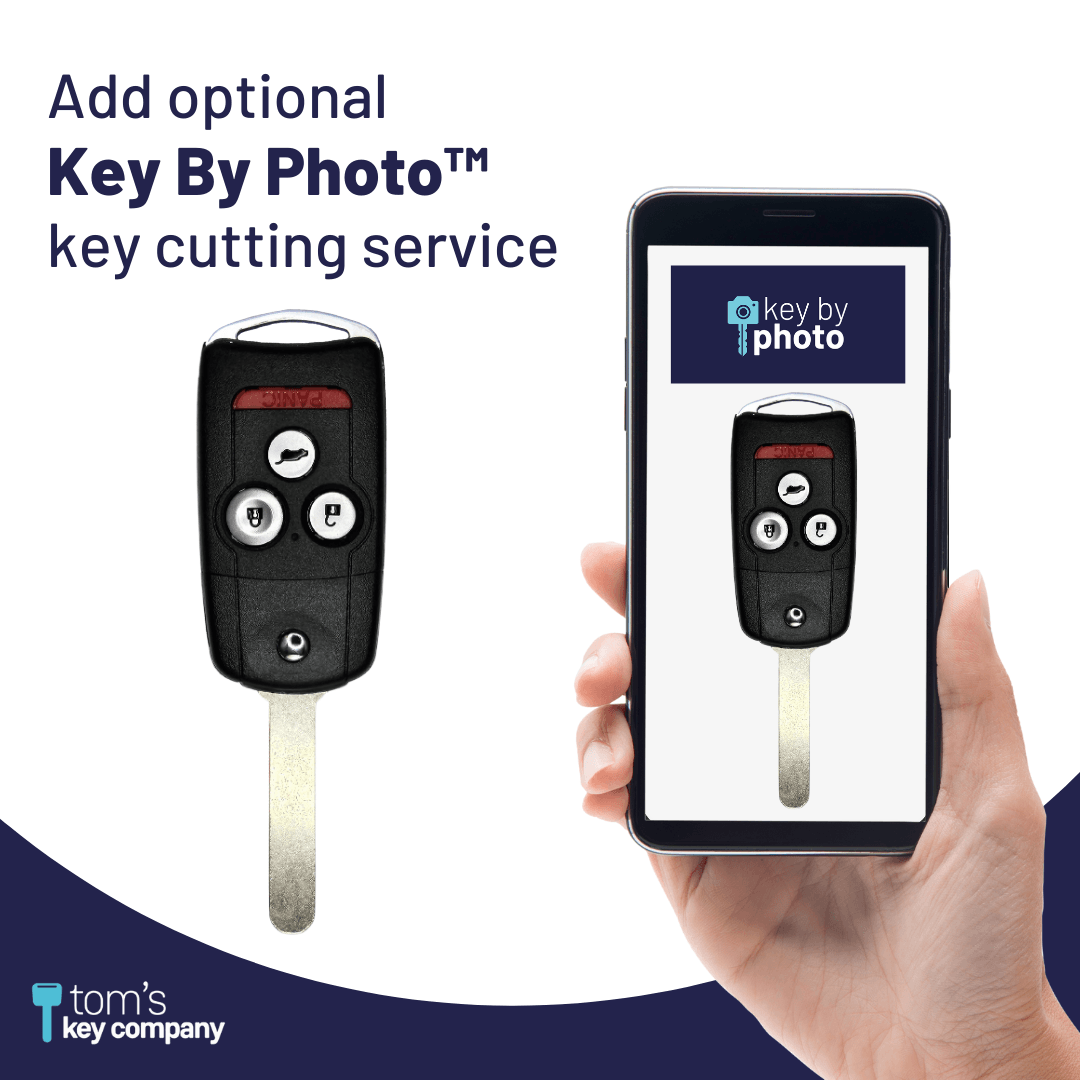 Acura MDX & RDX Aftermarket Keyless Entry Flip Key 4-Button (ACURAFK-MDX-RDX-4B-FLP)