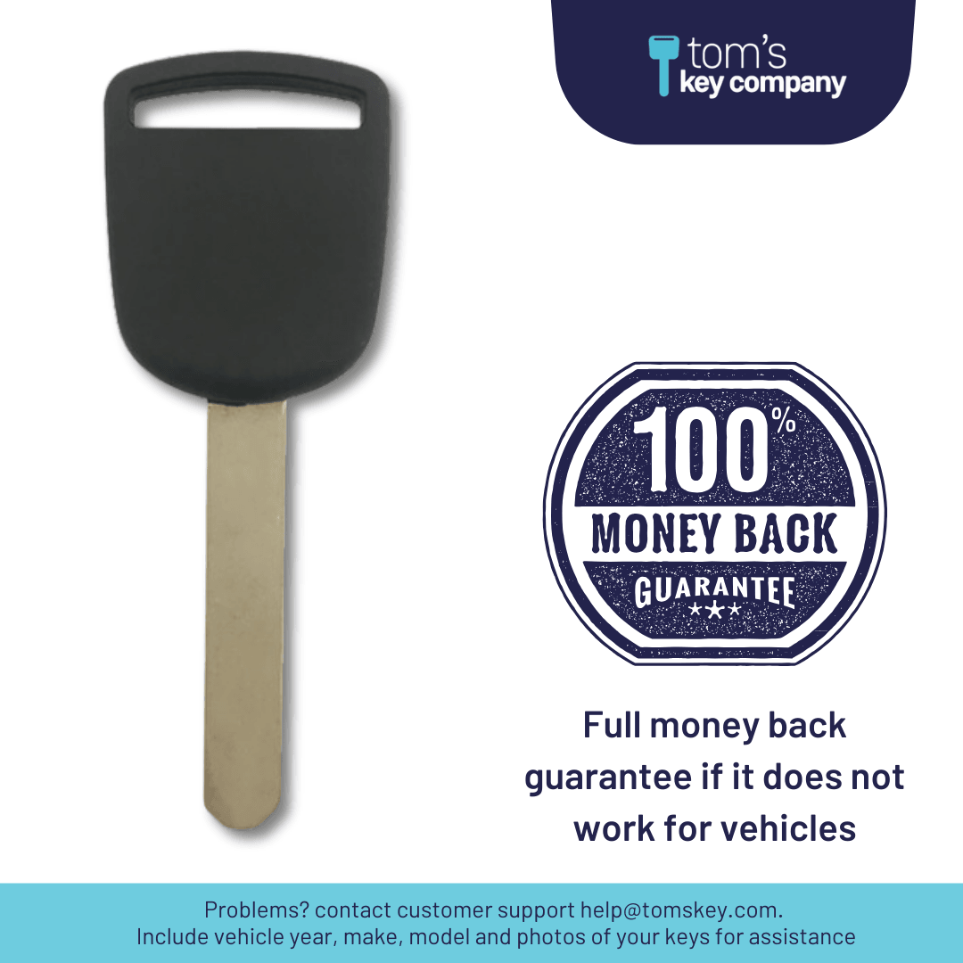 Brand New Aftermarket Transponder Key for Acura and Honda Vehicles (HONKEY-HO03) - Tom's Key Company