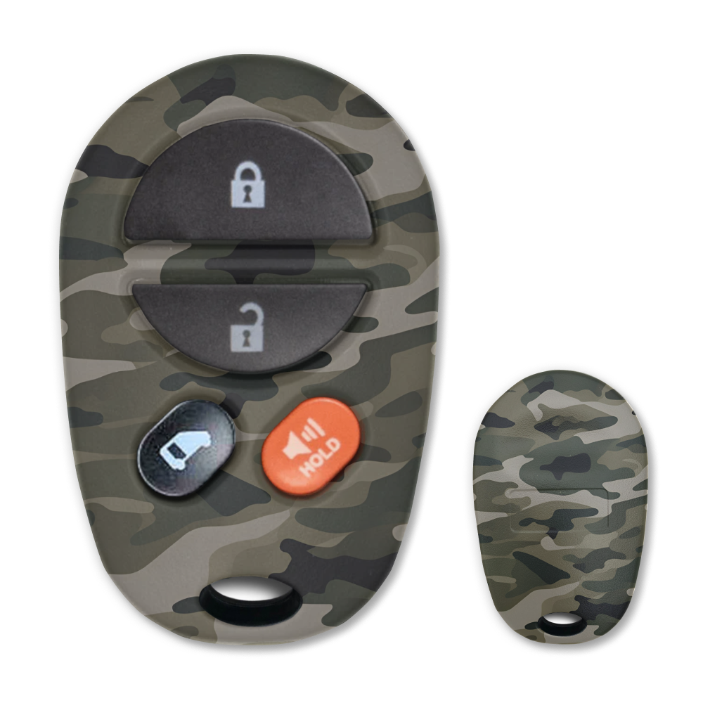 My Key, My Style: 4 Button Keyless Entry Remote Car Key FOB for Toyota Sienna Vans - Door (Shell Only)