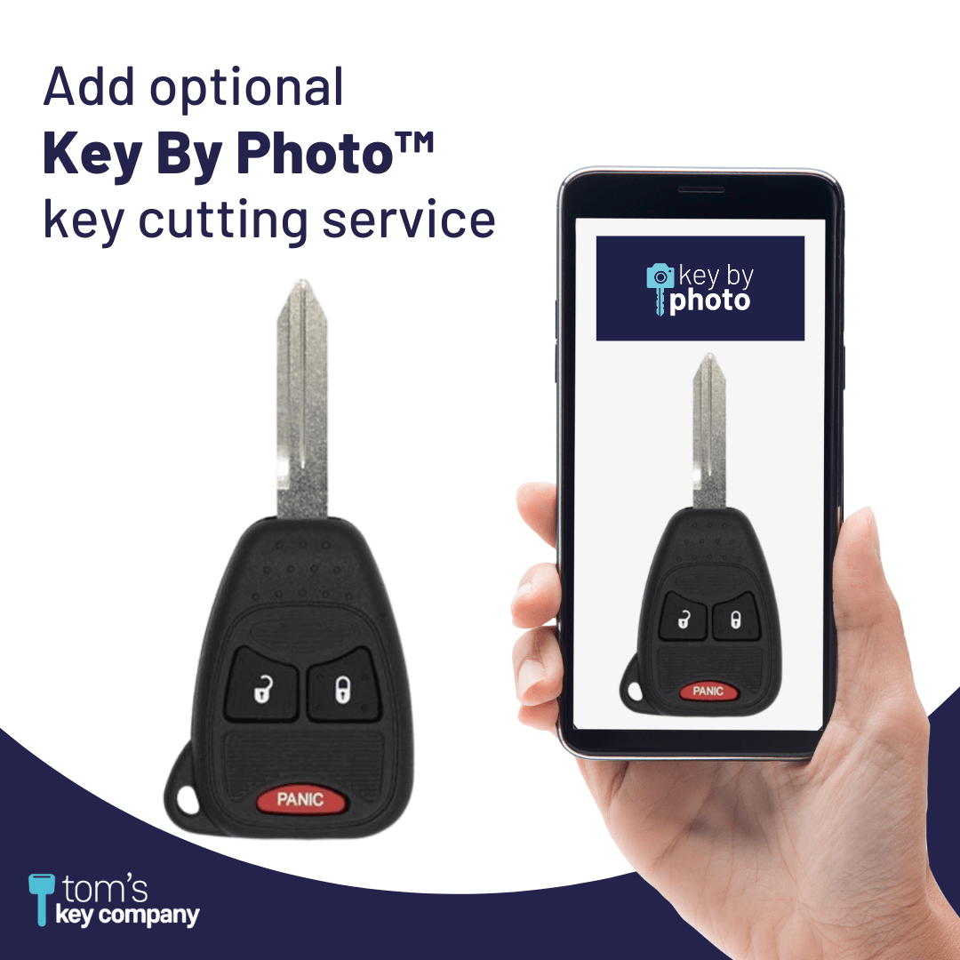 Chrysler, Dodge, & Jeep Key with 3 Button Remote Fob (OHT692427AA-3B-46) - Tom's Key Company