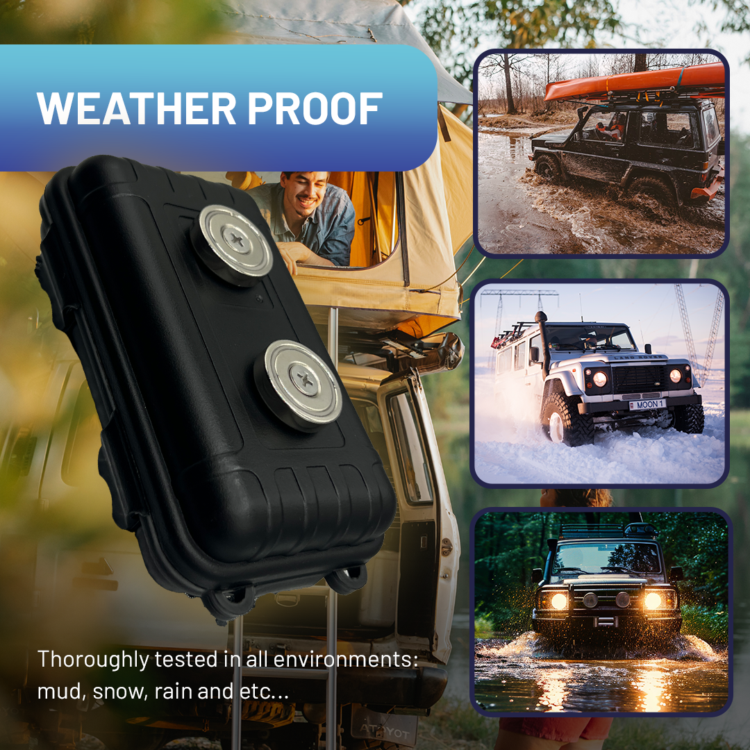 3 Piece Gift Bundle for Car Owners: Magnetic Key Storage Box, Premium Metal Key Rings, Tile Key Finder