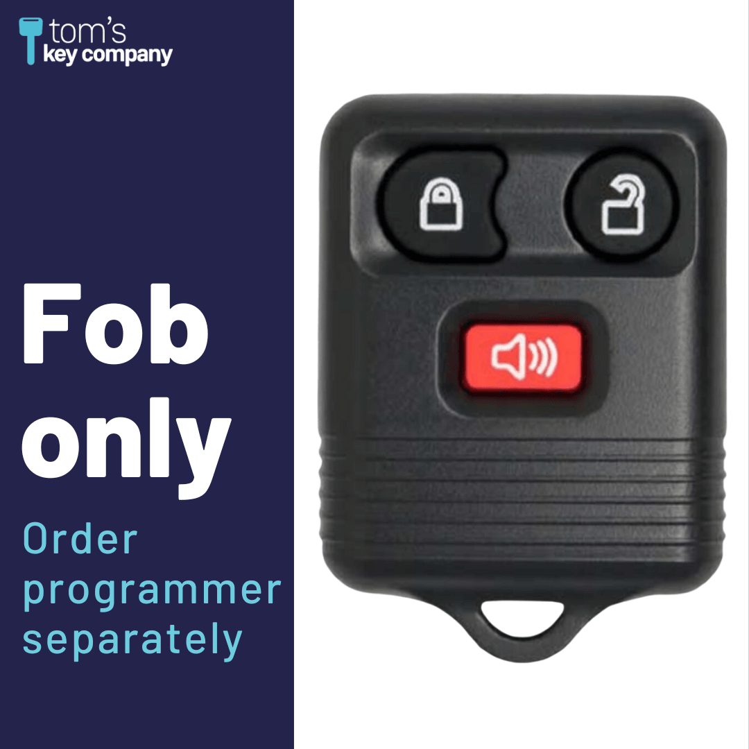 3 Button Keyless Entry Remote FOB for Ford, Lincoln, & Mercury Vehicles (FOR-3B-DOOR)