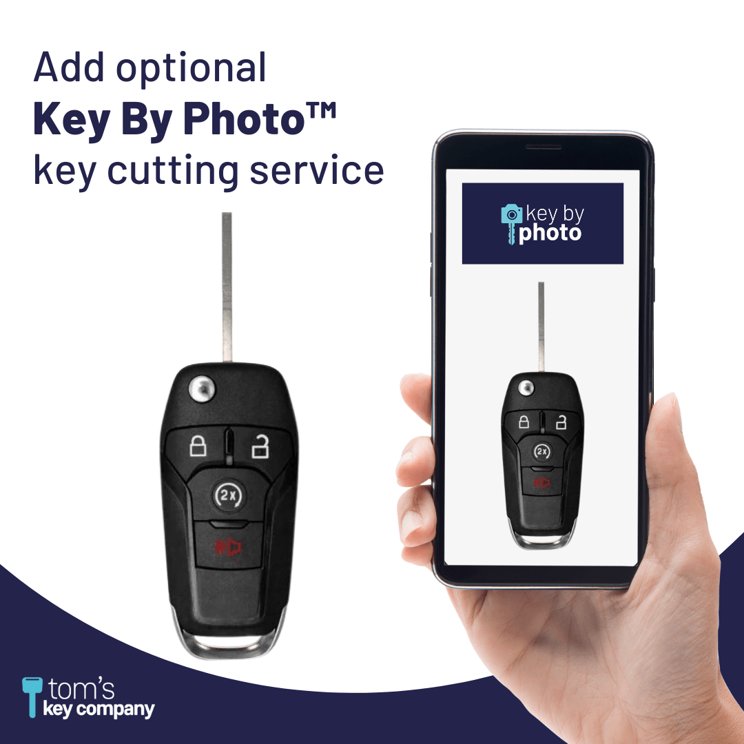 Ford Aftermarket Keyless Entry Flip Key 4-Button with Remote Start (FORFK-4B-RS-FLIP) - Tom's Key Company