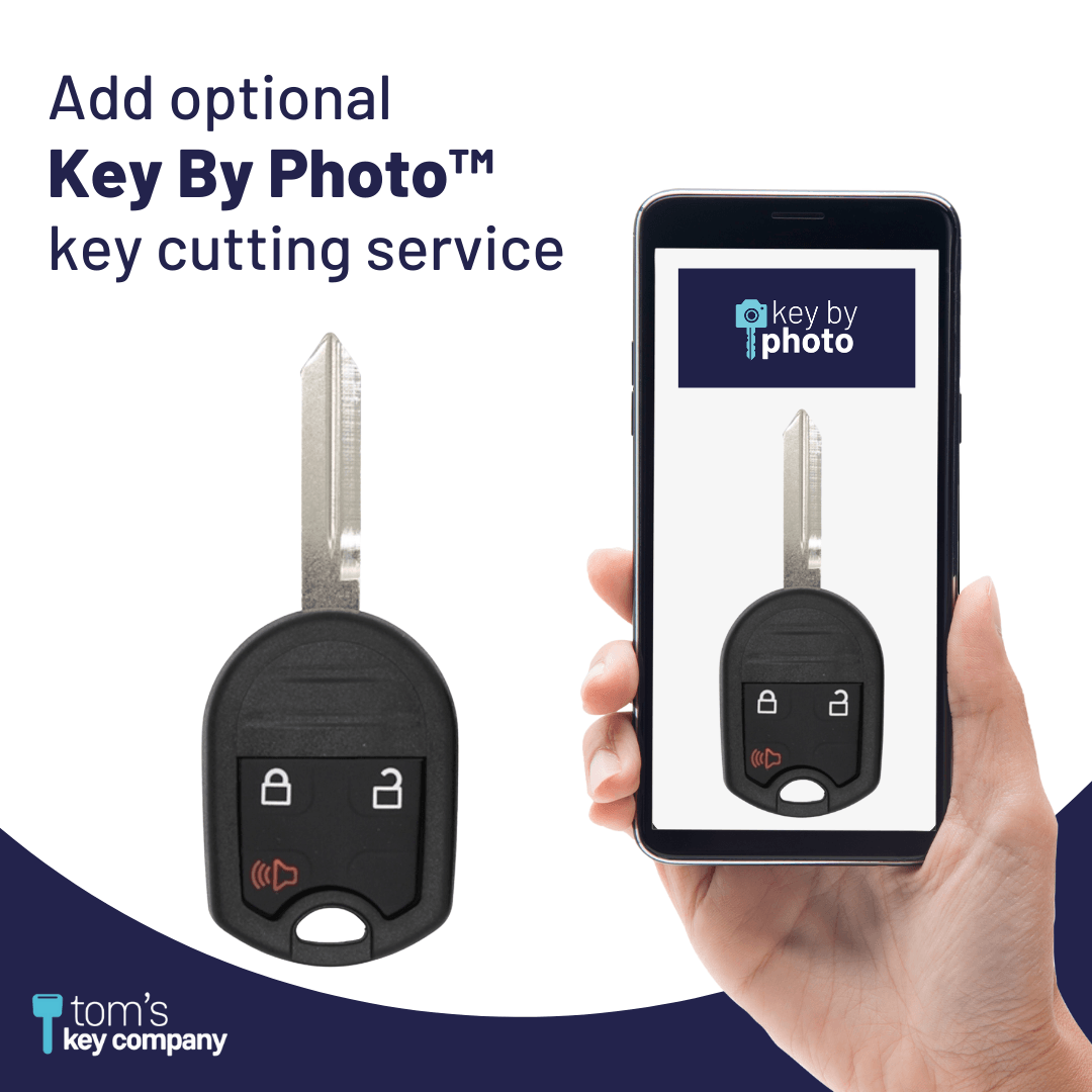 Ford Key and Keyless Entry Remote - 3 Button (OUCD6000022-3B) - Tom's Key Company