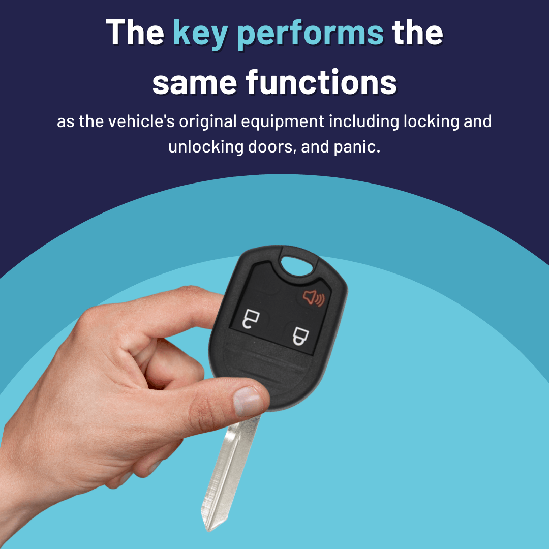 Ford Key and Keyless Entry Remote - 3 Button (OUCD6000022-3B) - Tom's Key Company