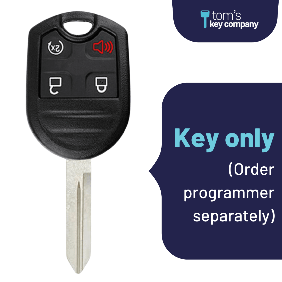 Ford Key and Keyless Entry Remote - 4 Button with Remote Start - Tom's Key Company