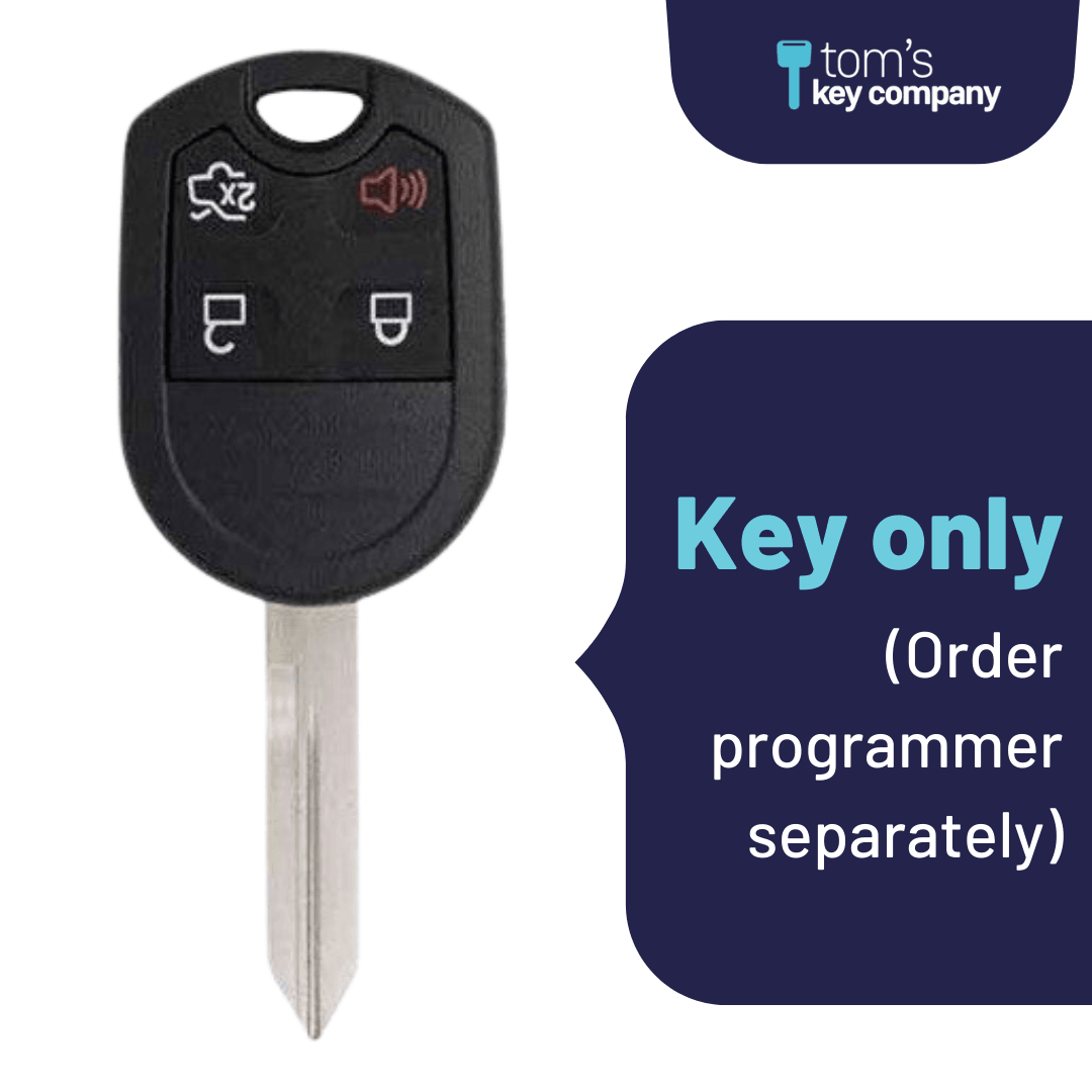 Ford Key and Keyless Entry Remote - 4 Button with Trunk (OUC6000022-4B-T) - Tom's Key Company
