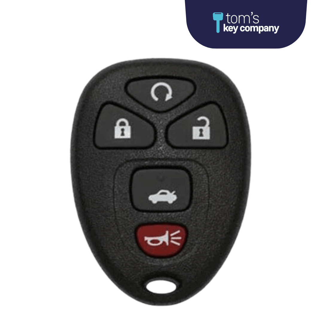 Brand New Aftermarket 5 Button Remote FOB for Select Buick, Cadillac, Chevrolet, GMC Pontiac, & Saturn Vehicles (GMRM-MZ1RE-RMT)