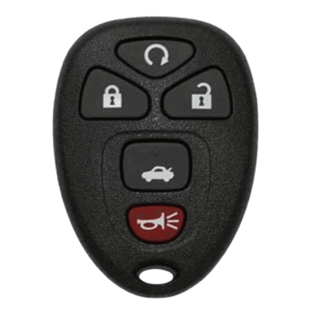 Brand New Aftermarket 5 Button Remote FOB for Select Buick, Cadillac, Chevrolet, GMC Pontiac, & Saturn Vehicles (GMRM-MZ1RE-RMT)