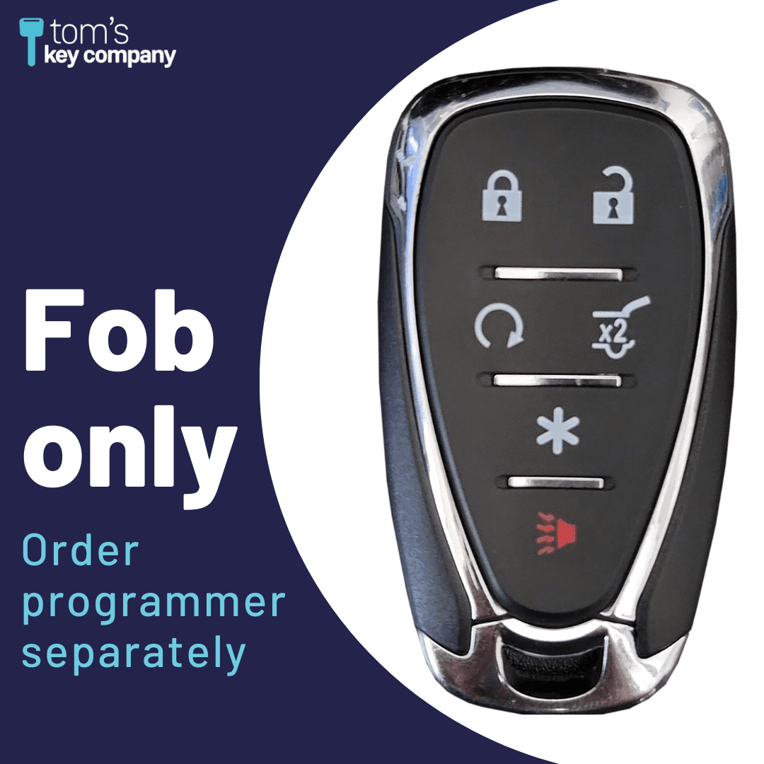 Brand New Aftermarket 6 Button (Remote Start, Trunk/Hatch Release & Special Function) Smart Key for Select Cadillac, Chevrolet, & GMC (GMSK-1066-RSTHRS-6B)