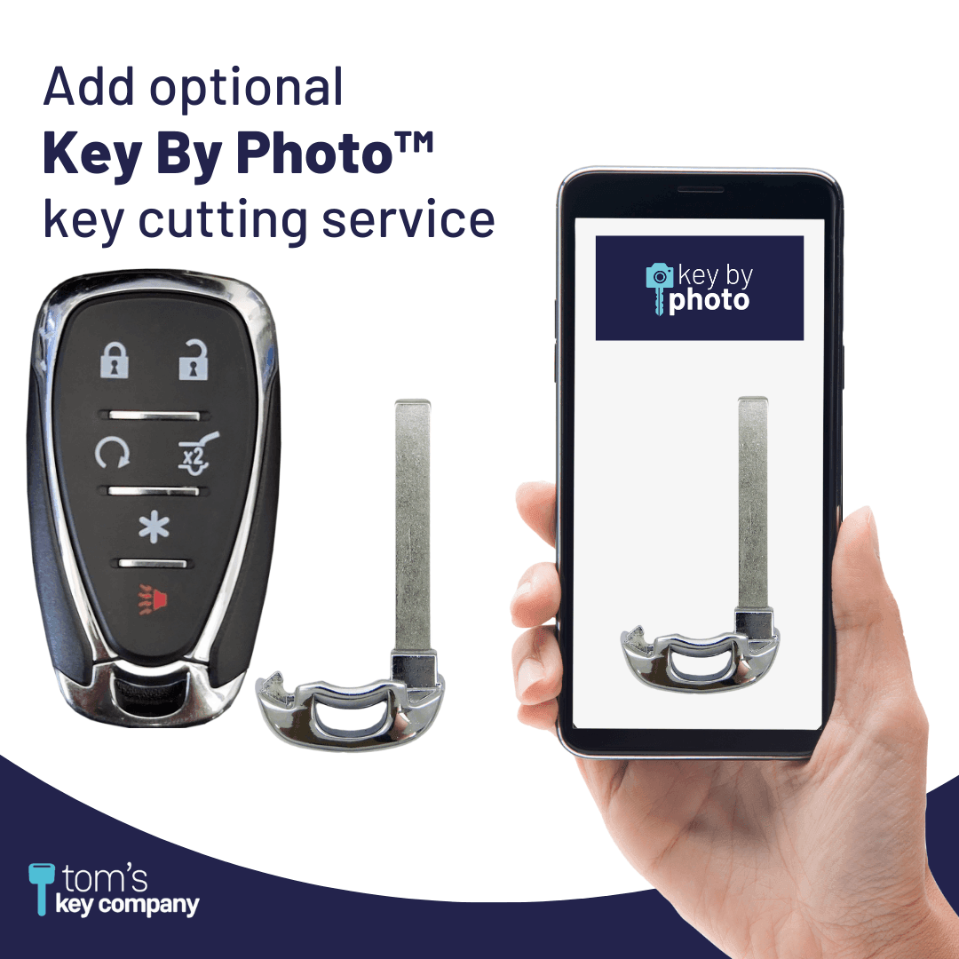 Brand New Aftermarket 6 Button (Remote Start, Trunk/Hatch Release & Special Function) Smart Key for Select Cadillac, Chevrolet, & GMC (GMSK-1066-RSTHRS-6B)