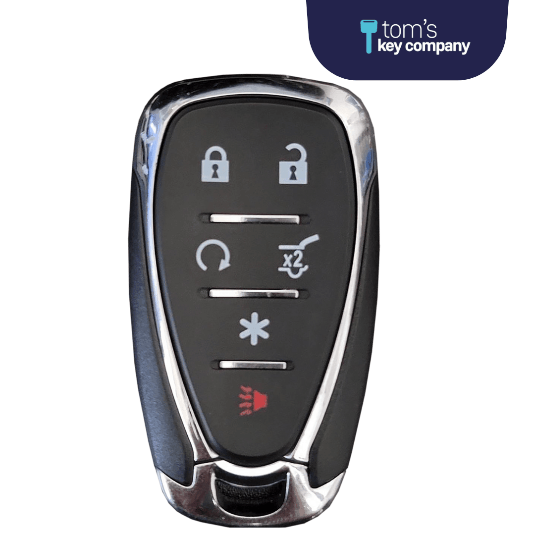 Brand New Aftermarket 6 Button (Remote Start, Trunk/Hatch Release & Special Function) Smart Key for Select Cadillac, Chevrolet, & GMC (GMSK-1066-RSTHRS-6B)