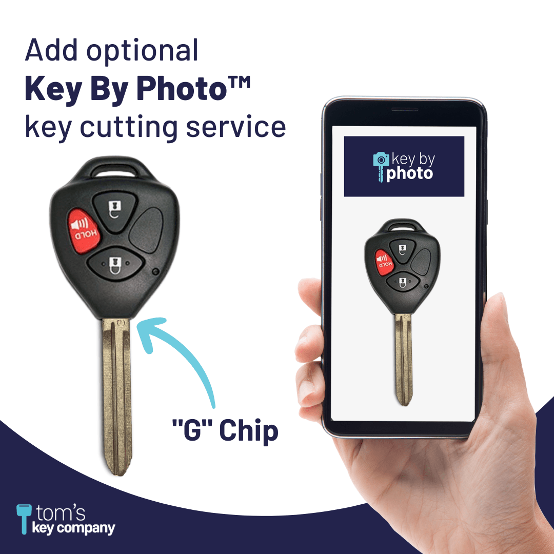 Toyota Venza & Matrix Key and Remote ("G" Chip Key with 3 Button Remote) GQ429T-3B-G