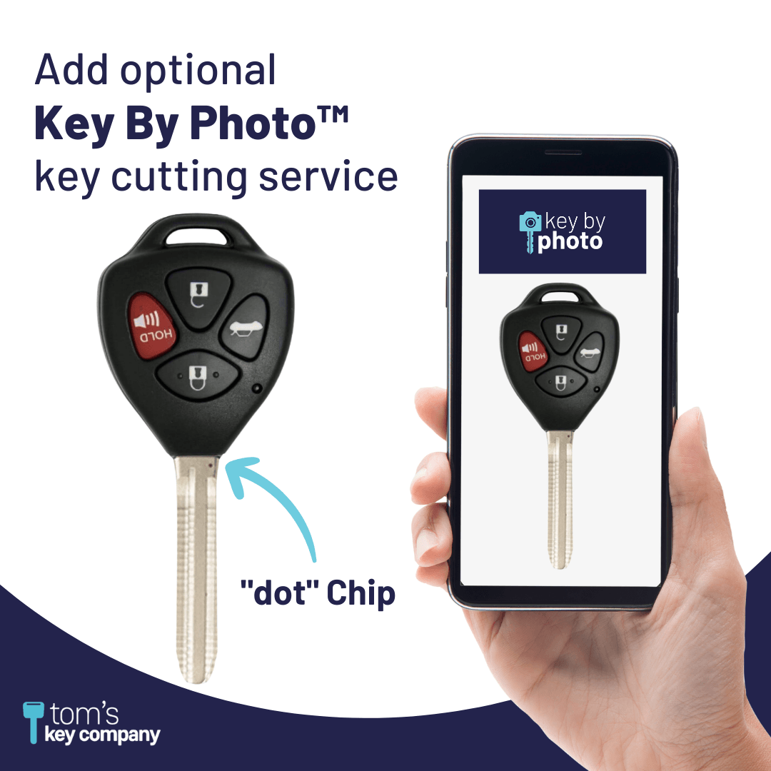 Toyota Corolla Key ("dot" Chip Key/VIN# starts with 1 or 2) GQ429T-4B-dot-VIN-1-2