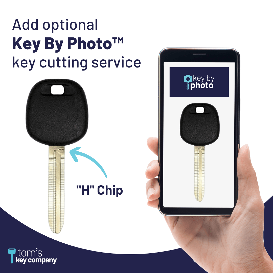 "H" Chip Transponder Key for Select Toyota Vehicles (TOY8-H) - Tom's Key Company