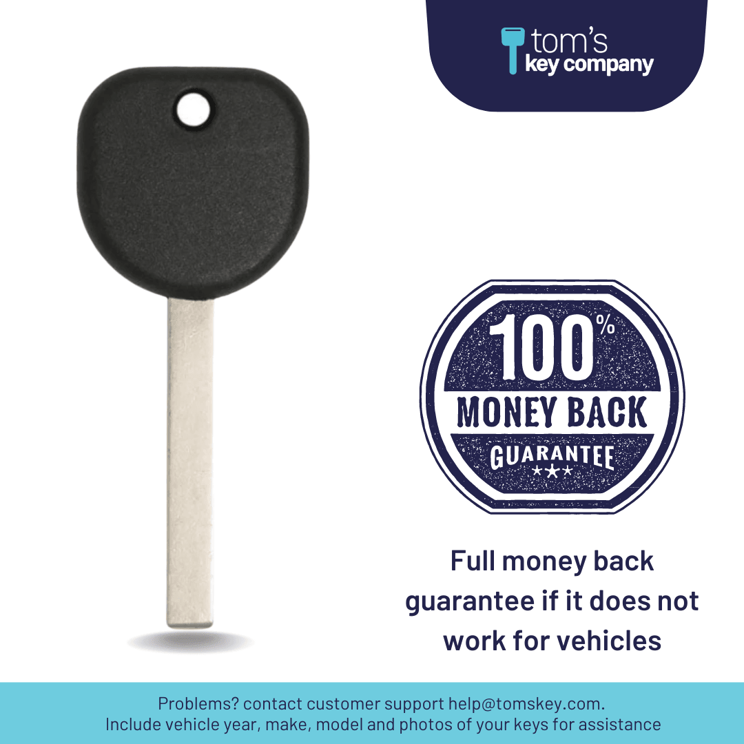 High Security Transponder Key for Select Buick, Chevrolet, & GMC Vehicles (GMKEY-B119-High-Security) - Tom's Key Company