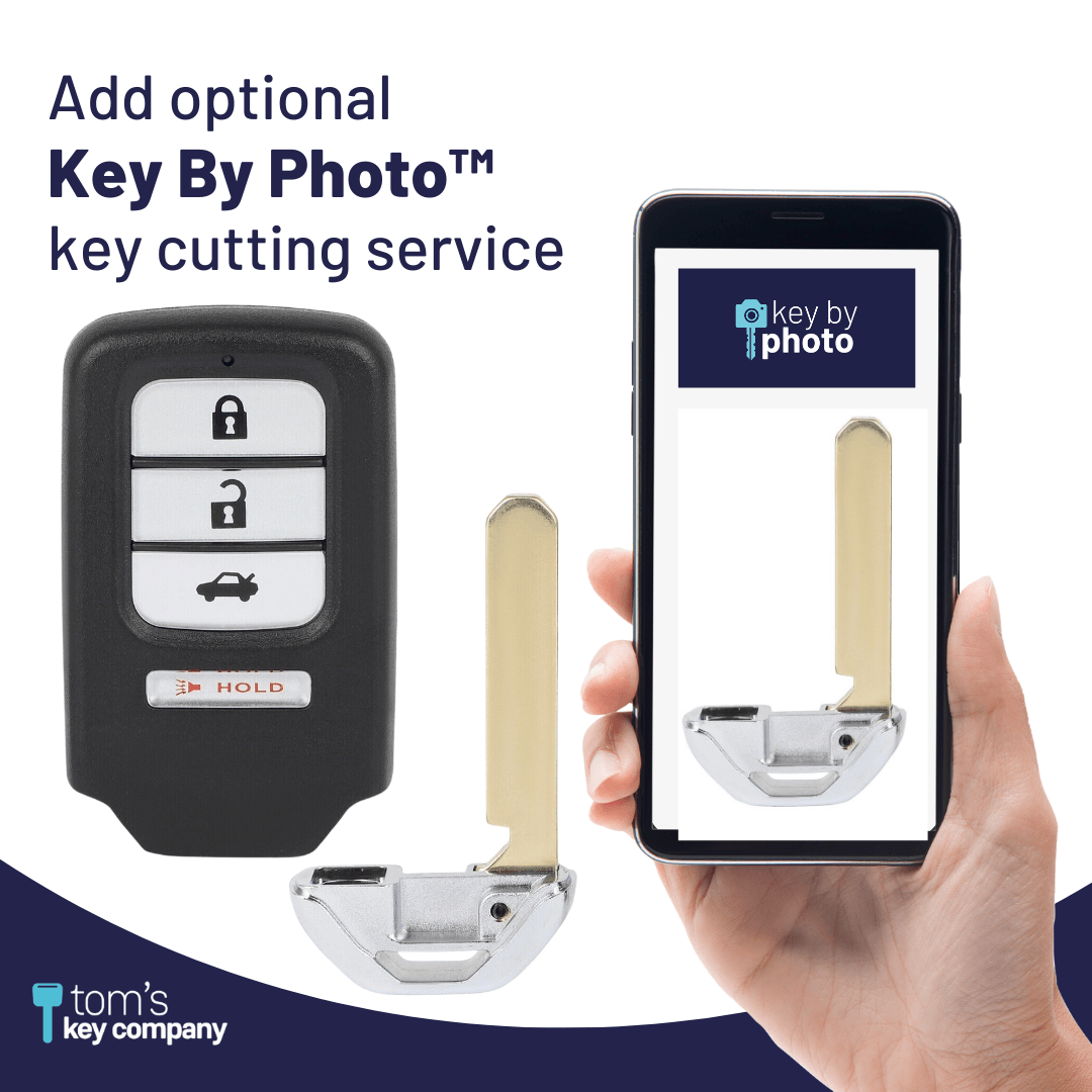 Honda Accord, Civic, & CR-V 4-Button Smart Key with Trunk Release (HONSK-4B-ACJ932HK1210A) - Tom's Key Company