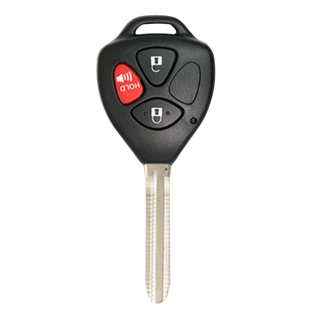 Toyota RAV4 & Scion xB Remote Key ("dot" Chip Key with 3 Button Keyless Entry Remote FOB) HYQ12BBY-3B-dot