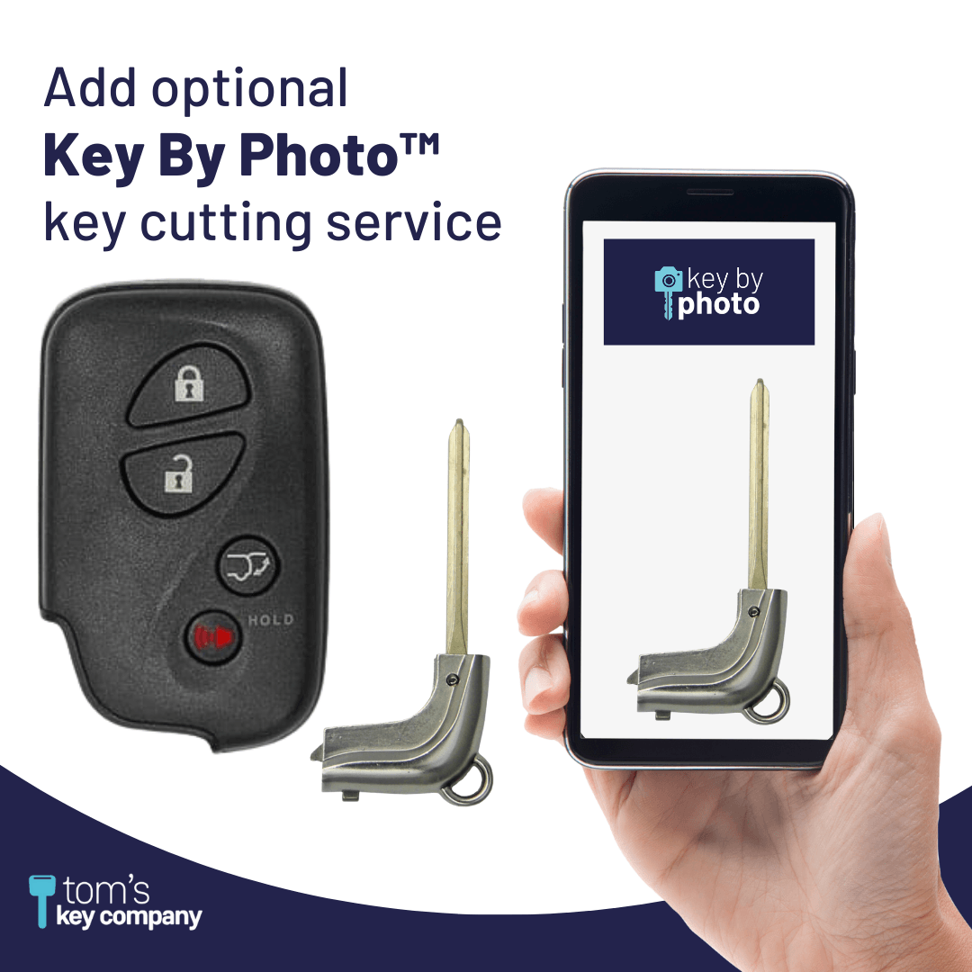 Lexus Smart Key FOB/ 4 Button (Replacement for fob with E-Board 3370, HYQ14AAB) (LEXUS-HYQ14AAB-4B-E-3370-FOB) - Tom's Key Company