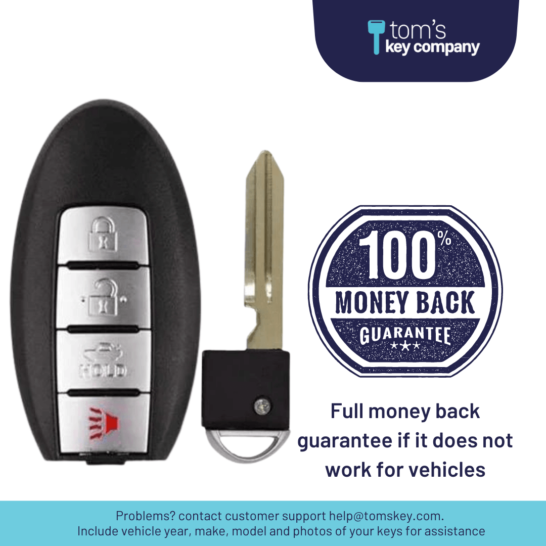 Nissan & INFINITI 4 Button Smart Key Fob Remote Select Vehicles - Tom's Key Company