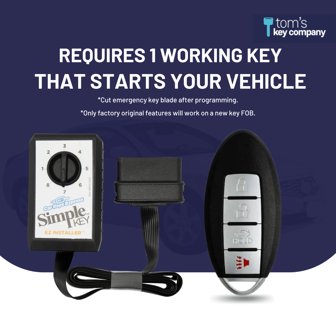 Nissan & INFINITI Simple Key Programmer for Smart Key Fob (NISSK4SK-KIT) - Tom's Key Company
