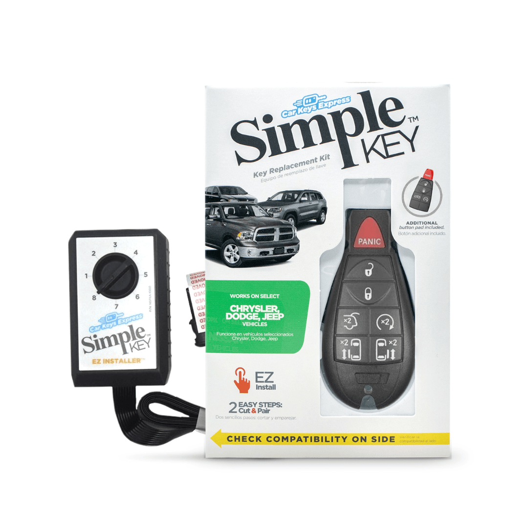Chrysler, Dodge, Jeep and Volkswagen Simple Key Programmer for Smart Key Fob (CDFO-E7RHZ0SK-KIT) - Tom's Key Company