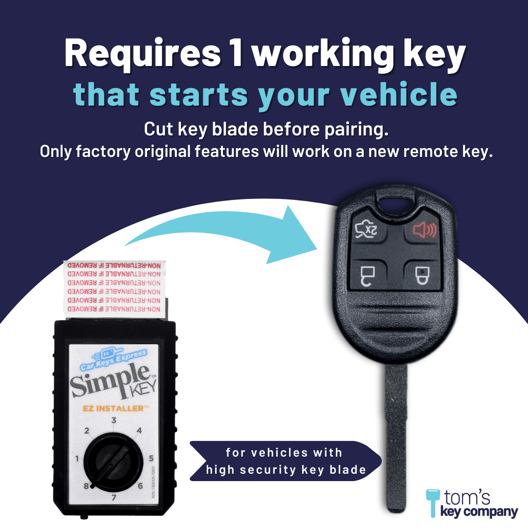 Simple Key Programming Kit - Ford (FORRK4HSSK-KIT) - Tom's Key Company