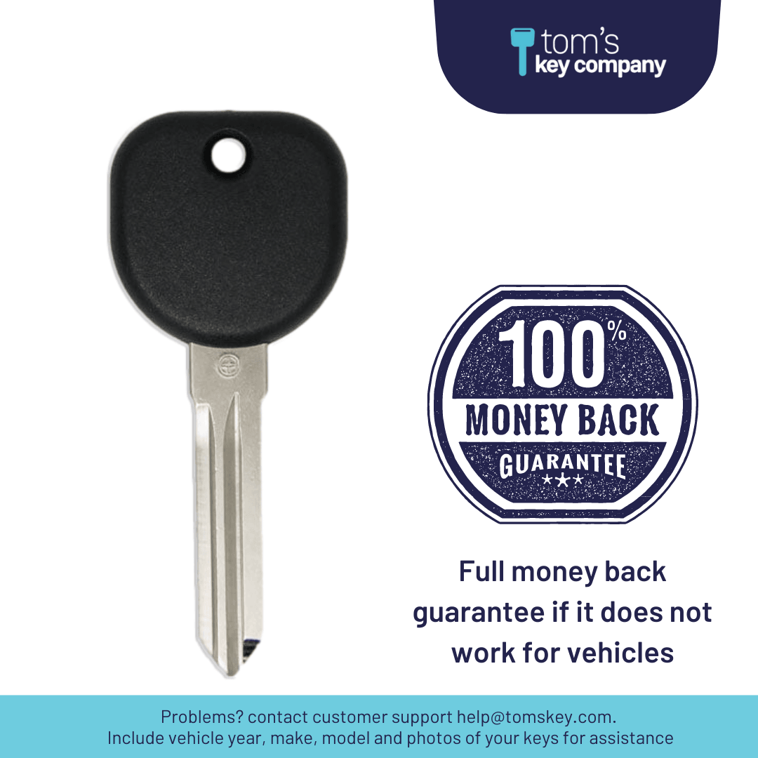 Transponder Key for Select Buick, Cadillac, Chevrolet, GMC, Pontiac, Saturn, & Suzuki Vehicles (GMKEY-B111) - Tom's Key Company